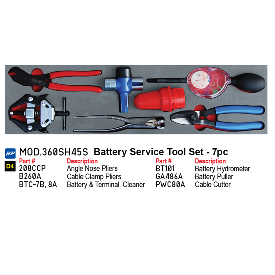 Picture of 7pc Battery Service Set